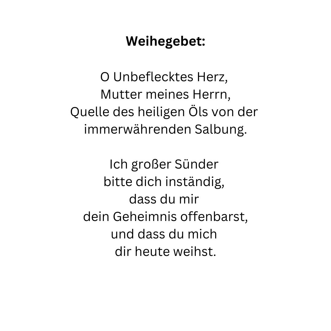 Weihegebet Manduria